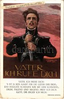 * T2/T3 1915 Vater Ich Rufe Dich / WWI German Military Propaganda Art Postcard S: O. Schindler (EK) - Zonder Classificatie
