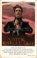 * T2/T3 1915 Vater Ich Rufe Dich / WWI German Military Propaganda Art Postcard S: O. Schindler (EK) - Non Classificati