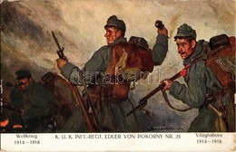 T2/T3 1917 Weltkrieg 1914-1916 - K.u.K. Inft.-Regt. Edler Von Pokorny Nr. 25. Verlag K.u.K. Kmdo. Der 27. Inf. Trp. Dion - Zonder Classificatie