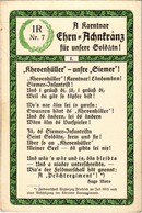 * T2/T3 IR. Nr. 7. / WWI Austro-Hungarian K.u.K. And German Military, 7th Infantry Regiment, Carinthian (Kärnten) Song ( - Non Classificati