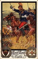 T2/T3 Marsch, Marsch! Hurra! / WWI German Military Cavalryman, Attack (fl) - Ohne Zuordnung