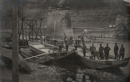 ** Az Ellenség által Felrobbantott Híd Roncsainak Eltávolítása A Folyómederből, Osztrák Magyar Katonák / WWI Austro-Hung - Zonder Classificatie
