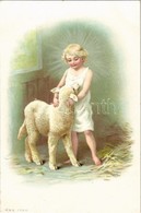 ** T1 Child With Lamb. W.B.B. 1100. Litho - Ohne Zuordnung