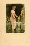 ** T1 Lady With Fountain. Erika Nr. 498. Litho - Unclassified