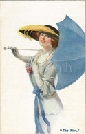 ** T1 The Flirt / Lady With Umbrella. The Carlton Publishing Co. London Series No. 660. S: C.W. Barber - Ohne Zuordnung
