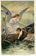 ** T1 Halt. Kunstverlag Rafael Neuber Serie 31.  / Angel With Child - Ohne Zuordnung