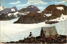 T2/T3 Resting Mountaineer With Tent, Mountain Climbing, Alpinist (EK) - Non Classificati