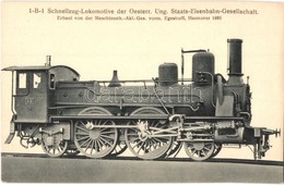 * T2 1-B-1 Schnellzug-Lokomotive Der Oesterr. Ung. Staats-Eisenbahn-Gesellschaft Gebaut Im Jahre 1883 Von Der Hannoversc - Non Classificati