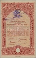 Budapest 1917. 'A Magyar Korona Országai 6%-kal Kamatozó Járadékkölcsön' államadóssági Kötvénye 1000K-ról, Szárazpecsétt - Non Classificati