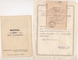 1949. '5 éves Tervkölcsön' Jegyzési Igazolások (2x) + 1950. 'Békekölcsön' Jegyzési Igazolás + 1954. 'Ötödik Békekölcsön' - Ohne Zuordnung