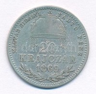 1869GYF 20kr Ag 'Magyar Királyi Váltó Pénz' T:2-
Adamo M11.1 - Unclassified