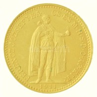1911KB 10K Au 'Ferenc József' (3,40g/0.900) T:1-,2 / Hungary 1911KB 10 Korona Au 'Franz Joseph I' (3,40g/0.900) C:AU,XF  - Unclassified