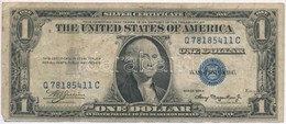 Amerikai Egyesült Államok 1935-1945. (1935A) 1$ 'Silver Certificate - Kisméretű', Kék Pecsét, 'William Alexander Julian  - Zonder Classificatie