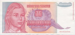 Jugoszlávia 1993. 1.000.000.000D T:II
Yugoslavia 1993. 1.000.000.000 Dinara C:XF - Non Classificati
