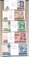 NDK 1971-1975. 5M-100M (277x) Bankjegy Tétel T:II,III
GDR 1971-1975. 5 Mark - 100 Mark (277x) Banknote Lot C:XF,F - Ohne Zuordnung