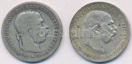 Ausztria 1893-1915. 1K Ag 'Ferenc József' (2xklf) T:2-,3,2
Austria 1893-1915. 1 Corona Ag 'Franz Joseph' (2xdiff) C:VF,F - Ohne Zuordnung