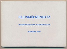 Ausztria 1982. 2gr-20Sch (8xklf) Forgalmi Sor + Bécsi Verde Zseton Műanyag Tokban T:PP 
Austria 1982. 2 Groschen - 20 Sc - Non Classificati