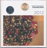 Kanada 2012. 1c-2$ (6xklf) 'Happy Holidays - Royal Canadian Mint' Fémpénz Szett Fóliázott Papírtokban, A 25c Jubileumi K - Zonder Classificatie