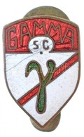 DN 'Gamma SC' Gamma Művek Sportcsapatának Zománcozott Gomblyukjelvénye (16x11mm) T:1- - Zonder Classificatie