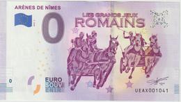 Billet Touristique 0 Euro Souvenir France 30 Arènes De Nimes 2019-3 N°UEAX001041 - Essais Privés / Non-officiels