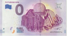 Billet Touristique 0 Euro Souvenir France 86 Futuroscope 2019-3 N°UECP000514 - Pruebas Privadas