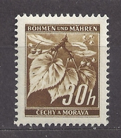 Böhmen Und Mähren 1941 ** Mi 64 Sc 24A Lindenzweig Mit Lindenfrüchten I - Nuevos