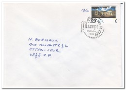 Nederland 1988, Brief Met Afstempeling Dag Van De Cept Met Plaatfout 1386 P - Plaatfouten En Curiosa