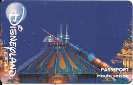 PASS-DISNEYLANDPARIS -1996-SPACE MOUNTAIN-ADULTE-V° N° S 049610- Horizontal En HAUT-MKC-VALIDE 1 JOUR-TBE- - Pasaportes Disney