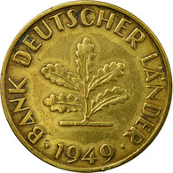 Monnaie, République Fédérale Allemande, 10 Pfennig, 1949, Stuttgart, TB+ - 10 Pfennig