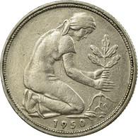 Monnaie, République Fédérale Allemande, 50 Pfennig, 1950, Hamburg, TTB - 50 Pfennig