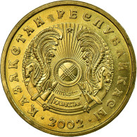 Monnaie, Kazakhstan, 10 Tenge, 2002, Kazakhstan Mint, TTB, Nickel-brass, KM:25 - Kazajstán