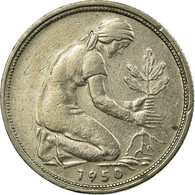 Monnaie, République Fédérale Allemande, 50 Pfennig, 1950, Munich, TTB - 50 Pfennig