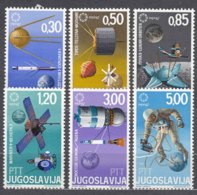 Yugoslavia Republic 1967 Space Cosmos Exploration Mi#1216-1221 Mint Never Hinged - Europa