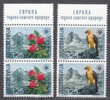 Yugoslavia Republic 1970 Nature Protection, Birds Mi#1406-1407 Mint Never Hinged Pairs - Ongebruikt