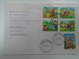 E0055 Cover - Brazil Brasil  1992 Cancel  Nova-Soure BAHIA - Horse Pferd Cheval - Lettres & Documents