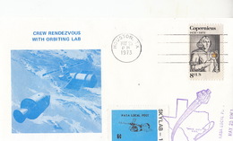 1973 USA  Space Station Skylab-2 Crew Rendezvous With Orbiting Lab Commemorative Cover - Amérique Du Nord