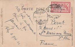 Carte Aff Merson 40 Cts Halep Du 8-3-1922 - Briefe U. Dokumente