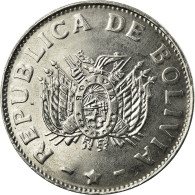 Monnaie, Bolivie, 50 Centavos, 1991, SUP, Stainless Steel, KM:204 - Bolivië