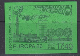 Europa Cept 1986 Sweden Booklet ** Mnh (42596A) - 1986