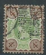 Grande Bretagne 1887-1900 Yvt 97 Perforé CL BB - Used Stamps