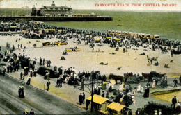 NORFOLK - GREAT YARMOUTH - BEACH FROM CENTRAL PARADE 1907 Nf259 - Great Yarmouth