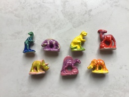 Série  8 Fèves LES DINOSAURES FLUO - Dieren