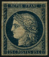 * N°4a 25c Bleu Foncé, Signé Balasse - TB - 1849-1850 Cérès