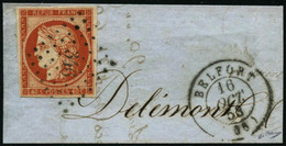 Oblit. S/fragment N°5a 40c Orange Vif - TB - 1849-1850 Cérès