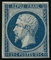 ** N°10c 25c Bleu, Réimp - TB - 1852 Luigi-Napoleone