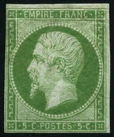 ** N°12 5c Vert Petites Marges - B - 1853-1860 Napoléon III.