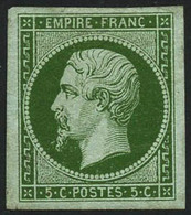 ** N°12b 5c Vert-foncé - TB - 1853-1860 Napoléon III