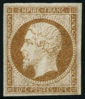 ** N°13A 10c Bistre, Type I - TB - 1853-1860 Napoléon III