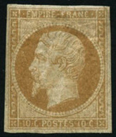 ** N°13A 10c Bistre, Type I - TB - 1853-1860 Napoléon III