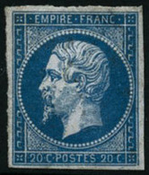 ** N°14A 20c Bleu, Type I - TB - 1853-1860 Napoléon III